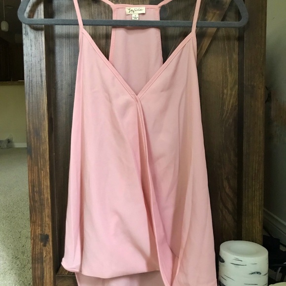 Lily White Pink Blous Tank Top [S] - Picture 1 of 5